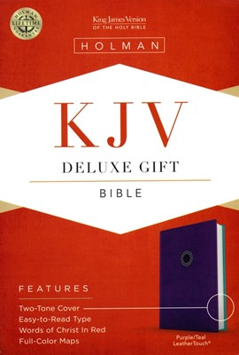 KJV Deluxe Gift Bible, Purple LeatherTouch