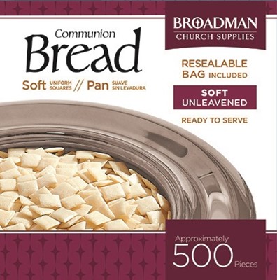 Хляб за Господна вечеря (квадратен, мек) - пакет 500 [Подаръци/Сувенири]