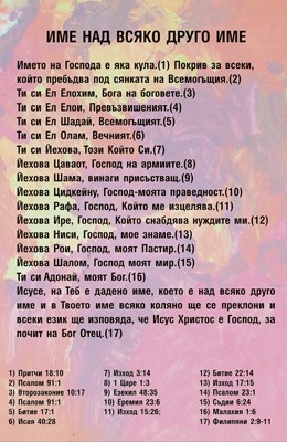 Силата на изповедта – Име над всяко друго име