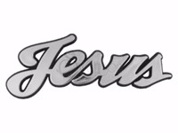 Емблема за кола - Jesus [Подаръци/Сувенири]