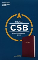 CSB Gift & Award Bible, Burgundy