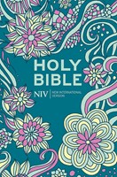 NIV Pocket Floral Hardback Bible (New International Version) (твърди корици)
