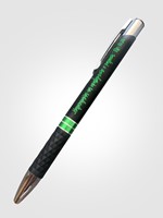 Метална химикалка - Притчи 10:28 (зелен цвят) [Подаръци/Сувенири]