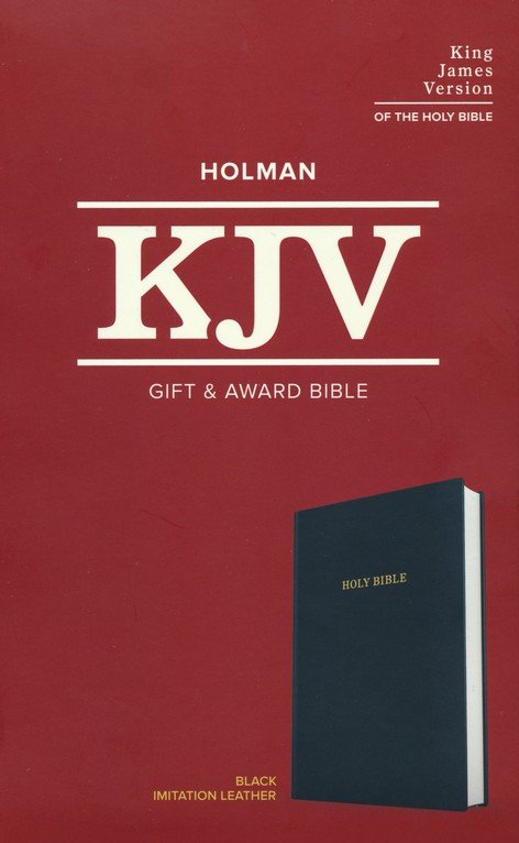 KJV Gift and Award Bible--imitation leather, black